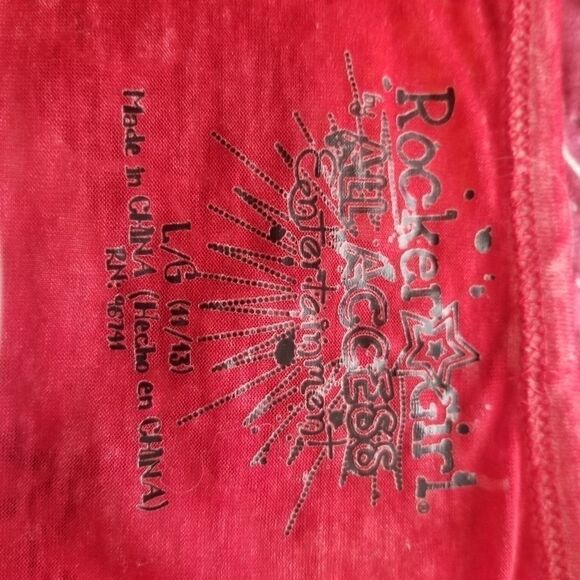 Burn out tee. Red. Love is all you need. Size L. - Picture 2 of 7